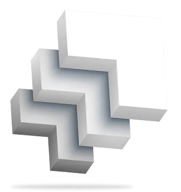 Interlocking steps representing scheduled runs across AI providers